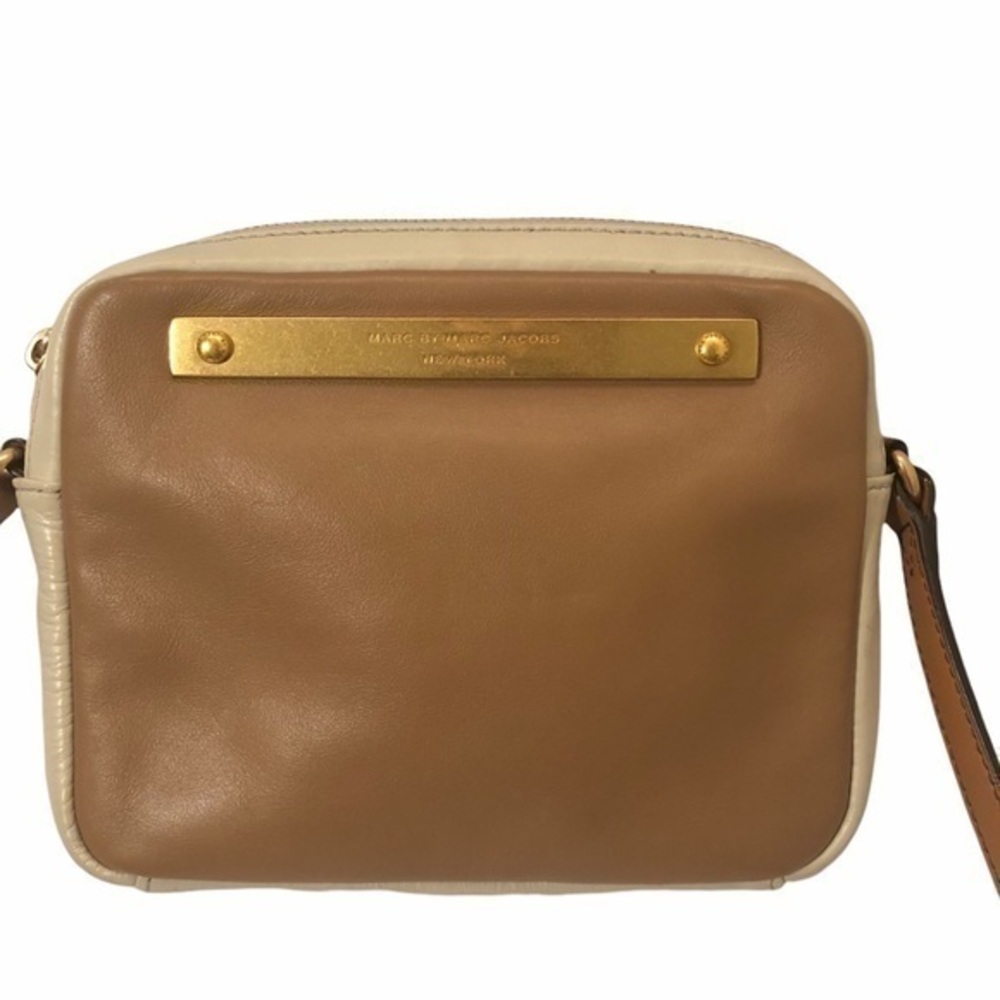 Marc by Marc jacobs brown leather crossbody bag